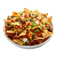 Mouthwatering Frito Chili in a Bowl on Transparent Background png