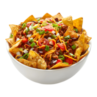 Mouthwatering Frito Chili in a Bowl on Transparent Background png