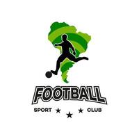 africano fútbol americano deporte ilustración logo vector