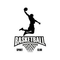 baloncesto torneo logo Insignia y proteger vector
