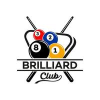 billiard logo template illustration design vector