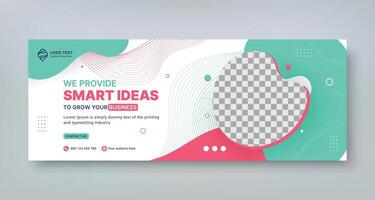 Corporate business marketing social media cover banner vector