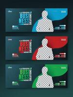 Corporate business promotion or social media cover banner vector