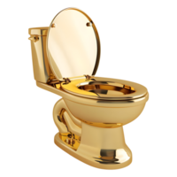 Golden Commode Washroom on Transparent Background png