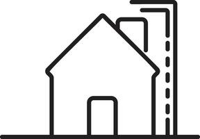 House flat icon clip art design object. Single high quality outline symbol vector