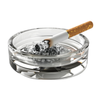 Zigarette im Aschenbecher auf transparent Hintergrund png