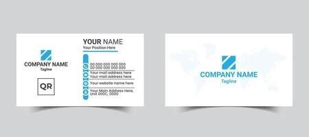 Corporate and clean business card design template, card template, visiting card, and business card template. vector