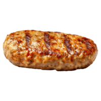 gegrillt Burger Fleisch auf transparent Hintergrund png