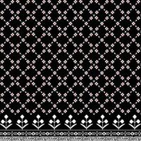 Embroidered cross national big set of traditional patterns. Illustration of ethnic seamless ornamental geometric pattern. vector