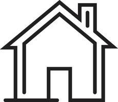House flat icon clip art design object. Single high quality outline symbol vector
