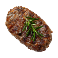grigliato hamburger carne su trasparente sfondo png