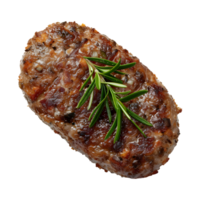 Grilled Burger Meat on Transparent Background png