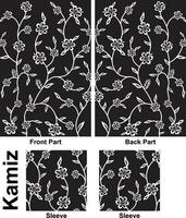 Textile digital print kurti fabric design. Beautiful textile design vector