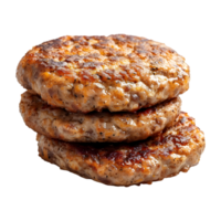 Grilled Burger Meat on Transparent Background png