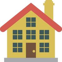 House flat icon clip art design object. Single high quality outline symbol vector
