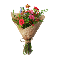 Colorful Flowers Bokeh on Transparent Background png