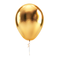 dourado balão em transparente fundo png