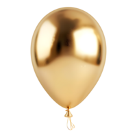 Golden Balloon on Transparent Background png