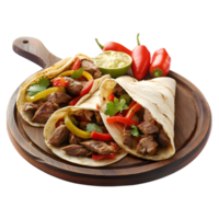 Mexikaner Fajita auf transparent Hintergrund png