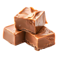 Chocolat cubes pile sur transparent Contexte png