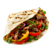 Mexikaner Fajita auf transparent Hintergrund png