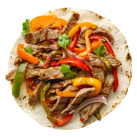 Mexikaner Fajita auf transparent Hintergrund png