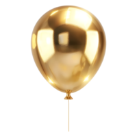 Golden Balloon on Transparent Background png