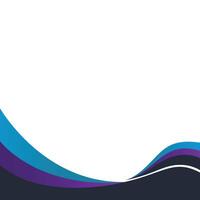 Gradient Wavy Footer vector