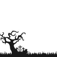 Halloween Grass Silhouette vector