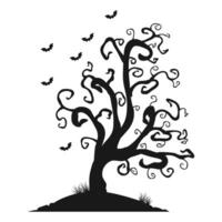 Halloween Tree Silhouette vector