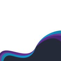 Gradient Wavy Footer vector