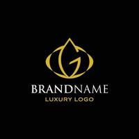 Sophisticated initial letter OG logo for elegant branding and design vector