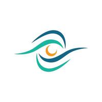 Sleek eye logo for visionary branding and creative design vector