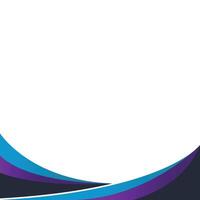 Gradient Wavy Footer vector