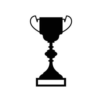 Flat Trophy Icon vector