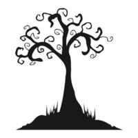 Halloween Tree Silhouette vector