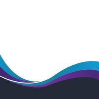 Gradient Wavy Footer vector
