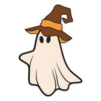 Cute Halloween Ghost Illustration vector