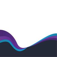 Gradient Wavy Footer vector
