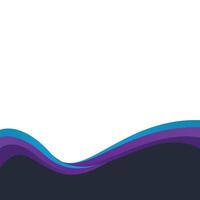 Gradient Wavy Footer vector