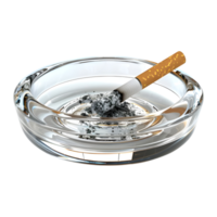 Cigarette in Ashtray on Transparent Background png