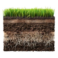 Wheatgrass supplement with Soil on Transparent Background png