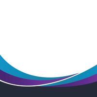 Gradient Wavy Footer vector