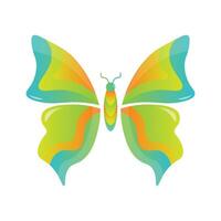 logotipo de mariposa moderna vector