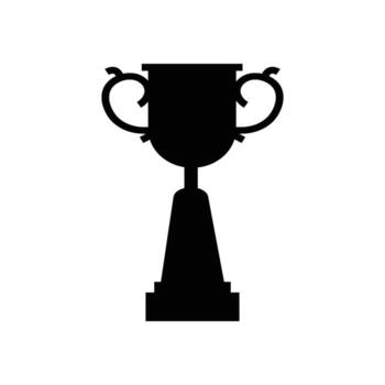 Flat Trophy Icon vector
