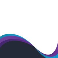 Gradient Wavy Footer vector