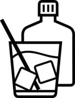 Bottle drink icon symbol image. Illustration of the drink water bottle glass design image vector