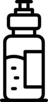 Bottle drink icon symbol image. Illustration of the drink water bottle glass design image vector