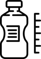 Bottle drink icon symbol image. Illustration of the drink water bottle glass design image vector