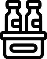 Bottle drink icon symbol image. Illustration of the drink water bottle glass design image vector
